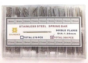 New Complete Assortment (8-25mm) of Watch Spring Bars! - Picture 1 of 2