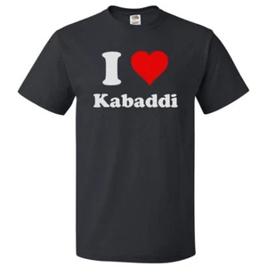 I Love Kabaddi T shirt I Heart Kabaddi Tee - Picture 1 of 2