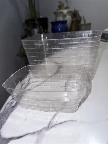 Lot Of 2 Longaberger  Plastic Liner Protector Insert #49824 And 44530 7 & 5 Long Cover