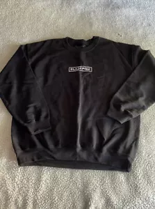BlackPink The Album Tracklist Crewneck Sweatshirt Large Black - Picture 1 of 9