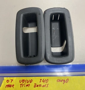 OEM VOLVO V50 04 05 06 07 REAR SEAT CARGO HOOK HOOKS TRIM COVERS GRAY - Picture 1 of 2