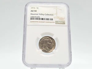 1916 NGC AU58 Buffalo Nickel Maumee Valley Collection **Beautiful Specimen!* 095 - Picture 1 of 4