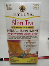 Hyleys Slim Tea 5 Flavor Assortment - Weight Loss Herbal Supplement Cleanser