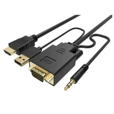 VGA   HDMI Kabel / VGA Stecker  HDMI Stecker Konverter VGA Ausgang HDMi Eingang - Bild 1 von 4