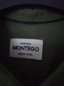 MONTEGO-Herrenhemd (langarm-oliv), Gr. L, 100% BW - Bild 1 von 3