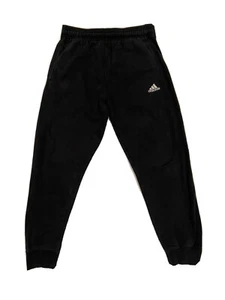 Adidas Athletic Sweat Pants Skinny Fit Black Size Large 14-16 28x26 Youth EUC - Picture 1 of 8