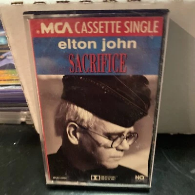 ELTON JOHN SACRIFICE / HEALING HANDS CASSETTE SINGLE - Image 1 of 3