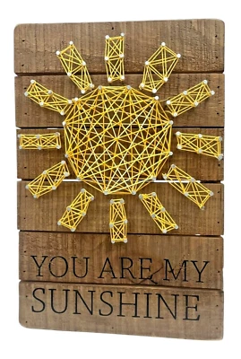 Primitives By Kathy String Art You Are My Sunshine Wall Art 8" x 12" x 2' - Image 1 of 4