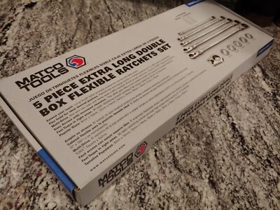 CONJUNTO DE CHAVES CATRACA FLEX CAIXA DUPLA REVERSÍVEL 5 PEÇAS MATCO TOOLS - MM - Imagem 1 de 4