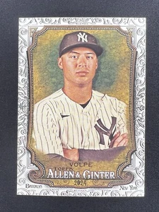 Anthony Volpe 2024 Topps Allen & Ginter #11 Foil Filigree Card Yankees - Picture 1 of 2
