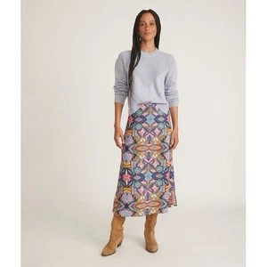 Marine Layer Womens 4 Exploded Floral Ryan Slip Skirt Midi Midi Garmentory - Picture 1 of 7