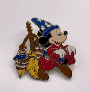 Disney Trading Pin Sorcerer Mickey Fantasia Broom - Picture 1 of 3