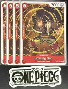 4x One Piece OP09-006 C Howling Gab - English - Regular - Playset - TCG - NM/M - Picture 1 of 1