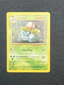 Pokémon TCG Ivysaur Base Set, Unlimited Uncommon Card 30/102 LP Condition - Picture 1 of 2