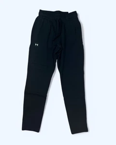 Under Armour Pants Mens SMALL Black Rival Fleece Sweatpants Gym - Picture 1 of 6