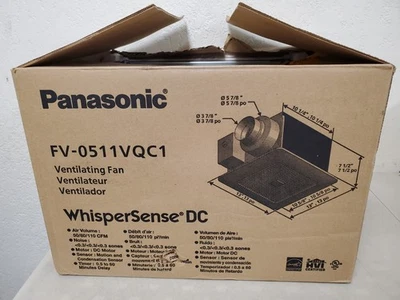 Panasonic WhisperSense DC Fan with Motion/Humdity Sensors 50/80/110 CFM - Image 1 of 4
