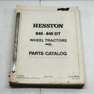 Hesston / Fiat 640 - 640DT Model Tractor Parts Manual - Image 1 of 4