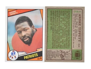 (50) 1984 Topps Football Andre Tippet #143 RC Rookie Cards New England Patriots - Picture 1 of 3