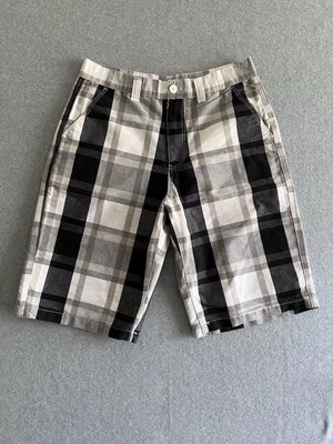 Southpole Shorts Men’s Casual Plaid Trunk Size 34 Black And White - Image 1 of 4