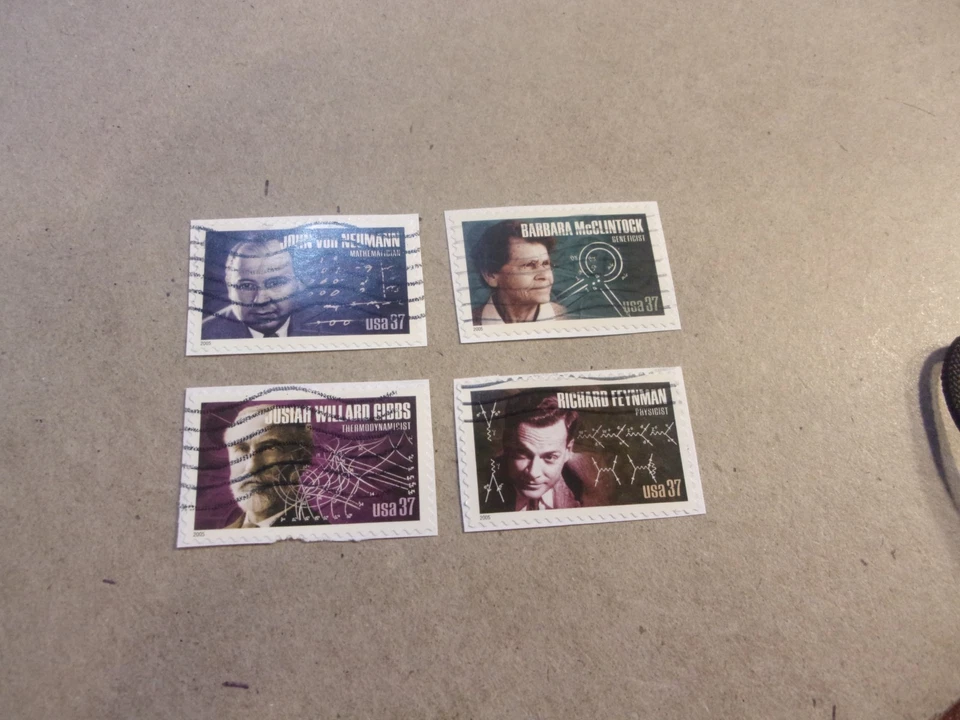 USA Used, 2005 Issue,, 37 Cent American Scientist (Set of 4) Scott #3906-09 - Image 1 of 1