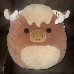 Squishmallow Marshal the Highland Brown Yak Plush Large 16” 2023 NWT Read - Picture 1 of 3