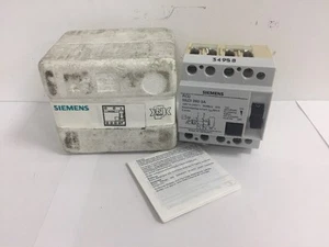 New Siemens 63Amp 30mA RCD 5SZ3 260-3A 2-Pole Residual Current Device Breaker - Picture 1 of 6