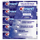 Crest 3D White Ultra Vivid Mint Toothpaste, 147 G (5 Pack)