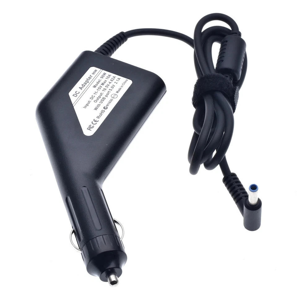 DC 4.5*3.0mm Power Car Charger Adapter 19.5V For HP Envy14 / 15 Pavilion 90W AU - Image 1 of 4