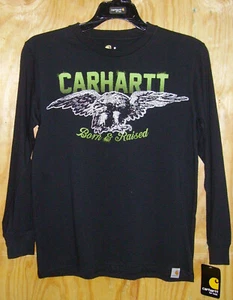 Carhartt Kinder Langarm T-Shirt CA8136 schwarz Größe Large 14/16 - Bild 1 von 2