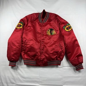 Chaqueta de bombardero universitaria de satén L de colección Chalk Line para hombre roja bordada rara - Imagen 1 de 23