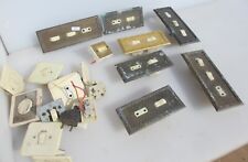 Vintage Metal  Light Switches Old Gold Switch USA? - PARTS SPARES BULK
