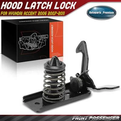 Conjunto de bloqueo de cierre de capó delantero derecho para Hyundai Accent 2006 2007 2008 2009-2011 Foto 1 de 4