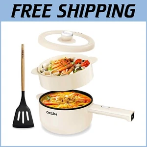 Versatile 2L Electric Cooker - Non-Stick Sauté Pan with Egg Rack & Spatula - Picture 1 of 9