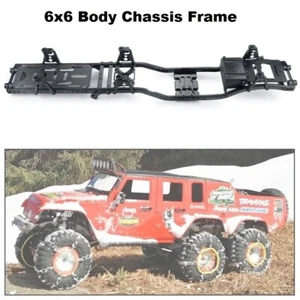  Conjunto de chasis de carrocería de marco de metal 6X6 de actualización para rastreador de radiocontrol axial SCX10 1/10 - Imagen 1 de 12