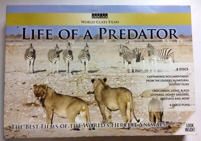 World Class Films: Life of a Predator (DVD, 2011, 8-Disc Set) NEW - Image 1 of 4