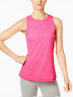 Ideology Womens Molten Pink Muscle Tank With Keyhole Back Size L