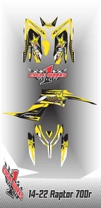 Graphics Kit for YAMAHA RAPTOR 700 (2013-2023) 700R CUSTOM Decal KIT rockystar - Picture 1 of 1