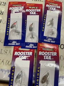 5X Yakima Bait Wordens Rooster Tail In Line Spinner Lure 1/24 Oz White 204-WH - Picture 1 of 5