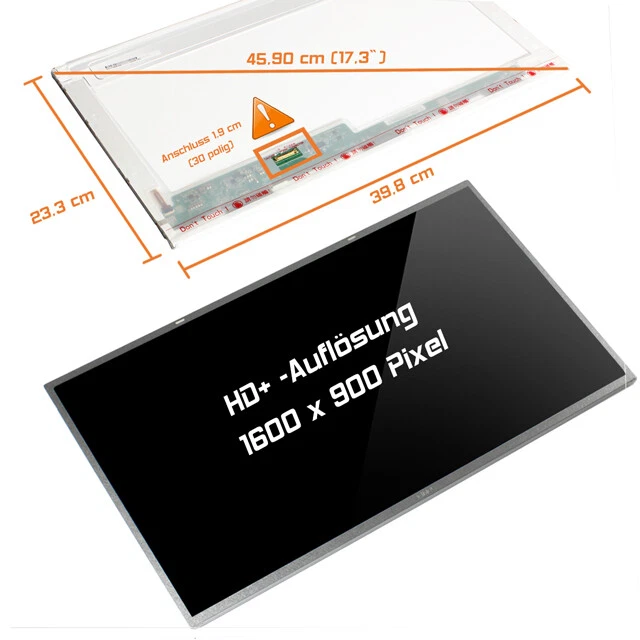 17,3" LED Display glossy passend für Dell Inspiron P26E001 eDP WSXGA 1600x900 - Bild 1 von 1
