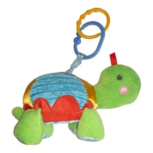 2014 FISHER PRICE Turtle Crinkle Rattle Mirror Colorful Hanging Plush Baby Toy - Picture 1 of 5