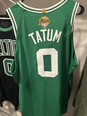 Authentic Finals Jersey Jayson Tatum Nike Green Boston Celtics Size 56 2xl - Image 1 of 4