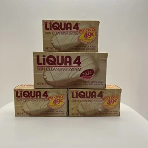 VTG Lot 80’s Liqua 4 Skin Cleansing System Replaces Bar Soap 12.5 Oz Total NEW - Picture 1 of 4