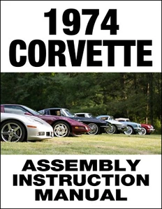 Corvette 1974 manual de montaje de fábrica cientos de diagramas de piezas explotadas 3 orificios - Imagen 1 de 4