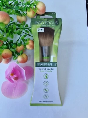 ECOTOOLS INTERCHANGEABLES Tapered Powder Head And Handle Brush Clean Planet - Image 1 of 4
