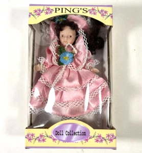 Ping's Doll Collection 6.5" Ceramic / Porcelain Doll #11204 Brand New NIB - Picture 1 of 6