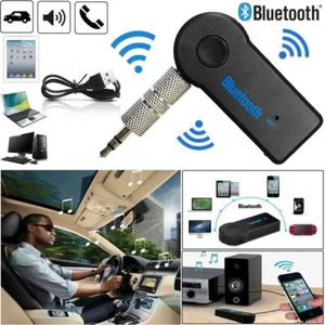 Bluetooth Adapter Wireless 3.5mm Aux Audio Stereo Music Car Receiver With MIC - Photo 1/6
