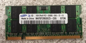 Samsung 1GB DDR2 Notebook/Laptop - RAM M470T2953EZ3-CE6 - Bild 1 von 2