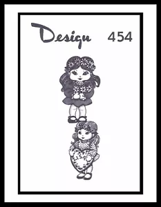 Adorable muñeca articulada de peluche de juguete patrón de costura diseño vintage mo 454 - Imagen 1 de 5