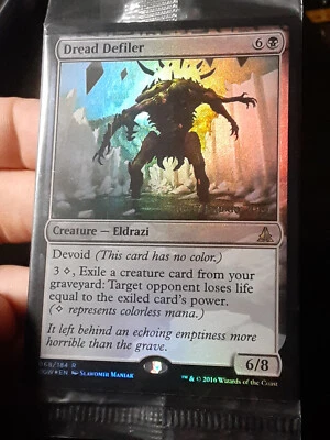 Dread Defiler Pre-release FOIL x1 Unopened , Oath of GW ,MTG,FREE SHIPPING - Image 1 of 3