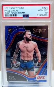 Paul Craig 2022 Panini Select Blue Disco Octagonside Rookie RC 36/49 PSA 10 - Picture 1 of 2